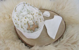 Cocon prematuur Wit met kamillebloem