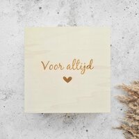Bewaarkistje - voor altijd 