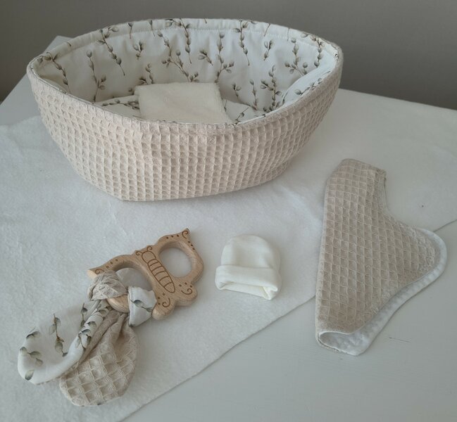 Cocon beige katoenpluimpje 