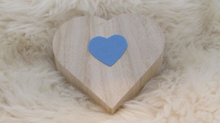 Neokistje Hart Blauw