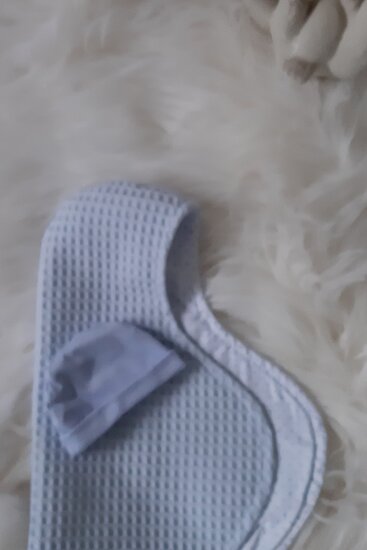 Mandje Stof Groot Fleece Blauw 35 cm lang