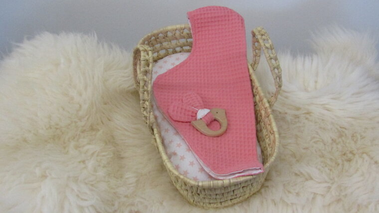 Mandje - Rotan - 30cm - Tea roze