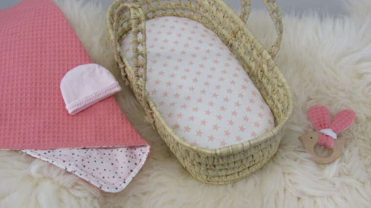 Mandje - Rotan - 30cm - Tea roze