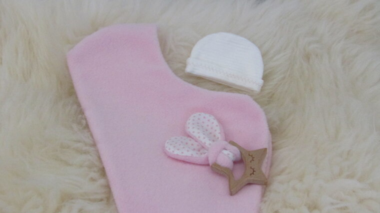 Mandje - Rotan - 30cm - Roze met ster