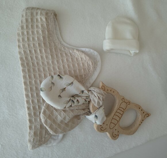 Cocon beige katoenpluimpje 