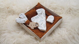 Neokistje Cognac wit met takje 