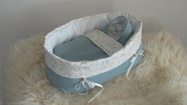 Mandje stof groot Groen 35 cm lang