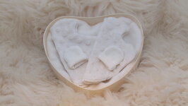 Neokistje Hart Ecru tweeling