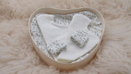 Neokistje Hart Wit Lavendel tweeling