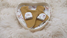 Neokistje Hart Oker bloem tweeling