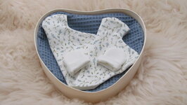 Neokistje Hart Blauw Lavendel tweeling